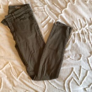 Gap brand olive jeans! Good condition.